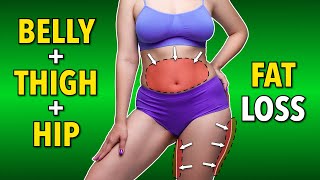 Belly + Thigh + Hip Fat Loss Workout - Total Body Revolution Unleashed