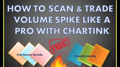 How To Scan And Trade Volume Spike Like A Pro With Chartink