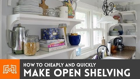 Open shelving for your kitchen // How-To | I Like To Make Stuff