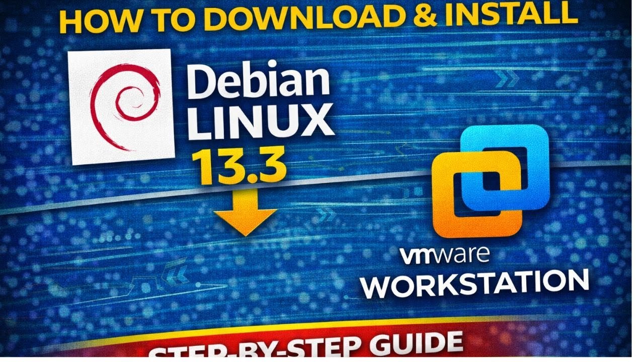 Как скачать и установить Debian Linux 13.3 на VMware Workstation шаг за шагом | Обновление 2026 года