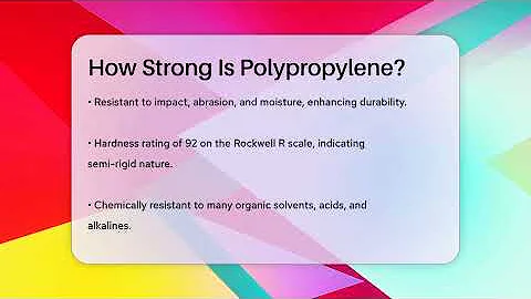 How Strong Is Polypropylene? - Chemistry For Everyone