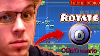 Como Usar el trigger Rotate en el editor de Geometry Dash|Tutorial (2.2) 