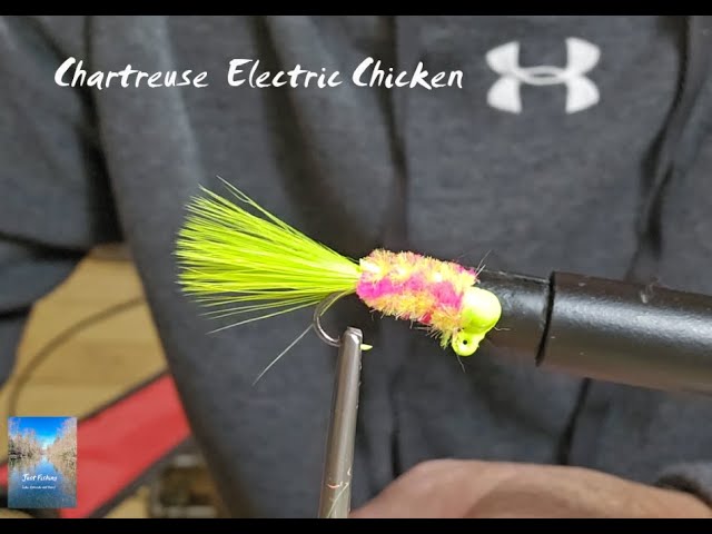 Chartreuse Electric Chicken Crappie Jig 