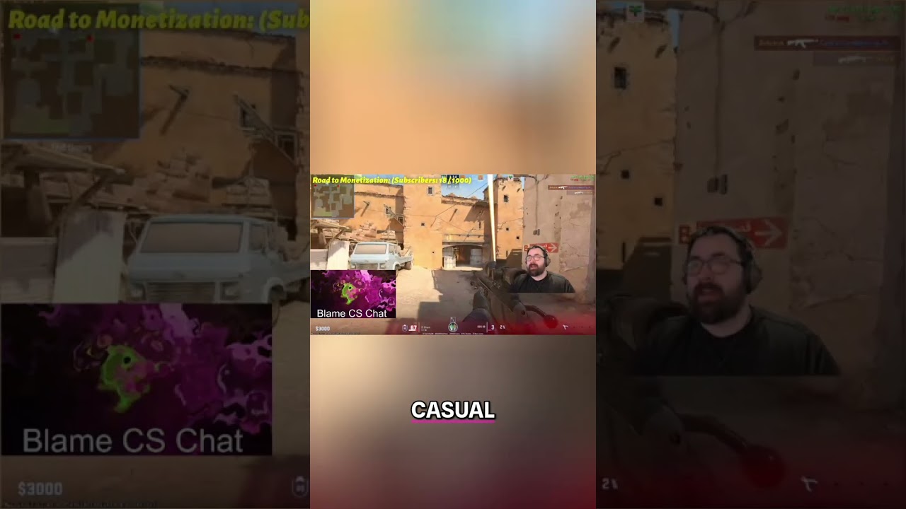 Why Playing Casual CS:GO Is Hilariously Painful #shorts #gaming #funny #twitch