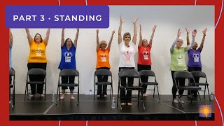 Chair Yoga Dance Recital - Part 3: Standing - Sherry Zak Morris & the Yoga Vista Chair Yoga Dancers