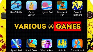 ROOF RAILS - CUBE SURFER - LAYERS ROlI - SHORTCAT RUN - CROWD RUNNERS - STACKY DASH - SPIRAL ROOL #1 Profile