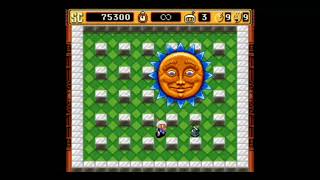 Super Bomberman 2 - Stage 3-7 (Amusement Park Stage) (Boss: Pretty Bomber, Mask Change)