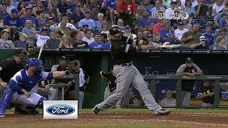 Flowers belts a solo home run