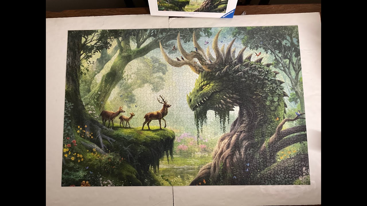 Ravensburger Forest Dragon Awakes 3000 Piece - YouTube