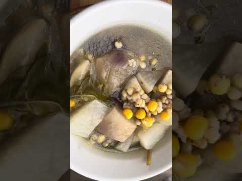 شوربه شلغم ذره سوركا م نعناع سبانغ ماء عظام لتقويه العظام والمفاصل