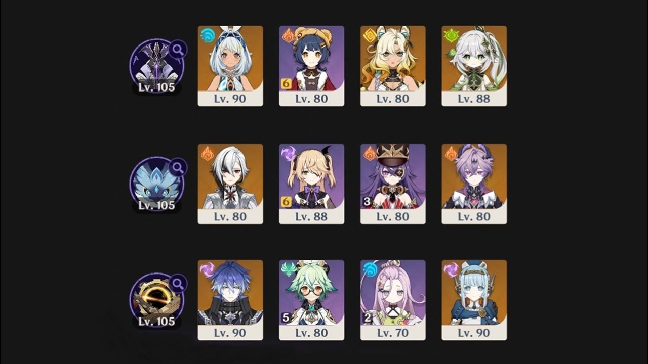 Stygian Onslaught (Luna III, Fearless) - Mualani, Arlecchino, Flins