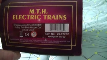Review Of My O Scale MTH Premier C&O 2 Bay Fish Belly Coal Hopper W/ Coal Load