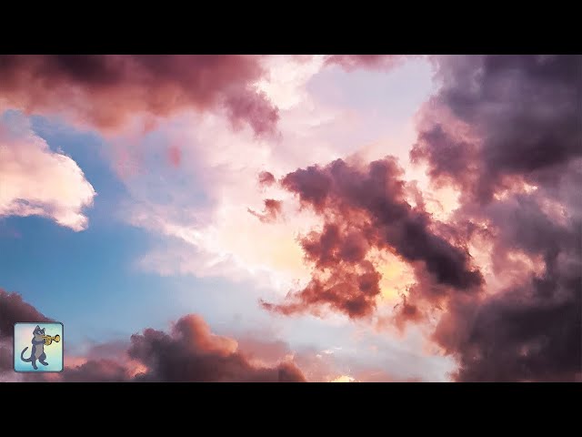2 HOURS of Relaxing Clouds u0026 The Best Relax Music ~ Sleep, Study, Meditation, Relaxation class=