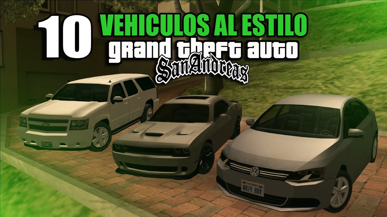 10 Vehiculos REALISTAS diseñados al estilo GTA SAN ANDREAS! - YouTube