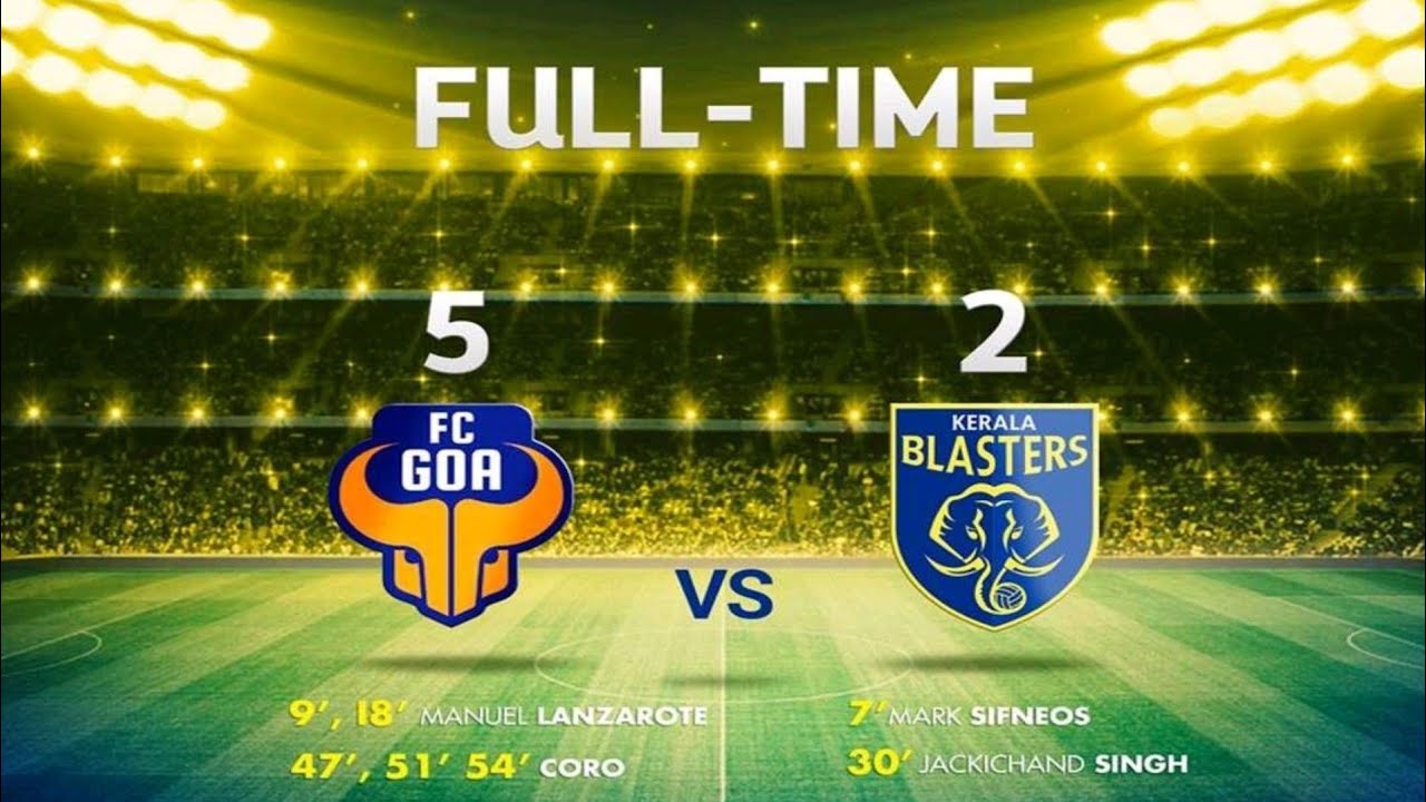 FC GOA VS KERALA BLASTER 2017! HIGHLIGHT, HERO OF THE MATCH FERRAN COROMINAS