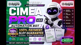 How to Book CIMEA Slot 100% Guaranteed! 🚀 Syerov CIMEA Pro v3.0 Full Tutorial