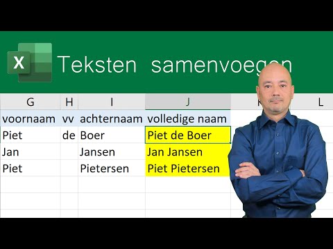 Video: Hoe Om Teks In Excel In Te Voeg