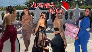 VLOGMAS DAY 4 LA EDITION | Photoshoot, Try On & Prettylittlething shopping!