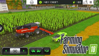 How to corn Hervesting cutting and loading farming simulator 18 #fs18