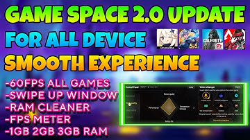 Game Space 2.0 For All Android Device | Game Booster | Lag Fix 60FPS | Work On All Games