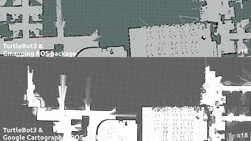 TurtleBot3 09 SLAM using Gmapping and Cartographer