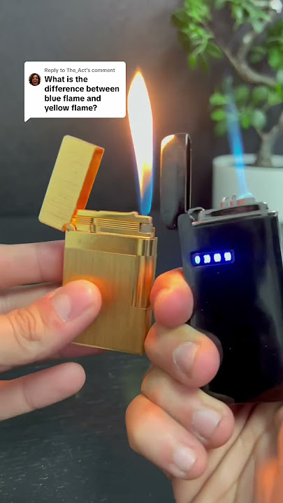 Blue flame VS yellow flame 😎