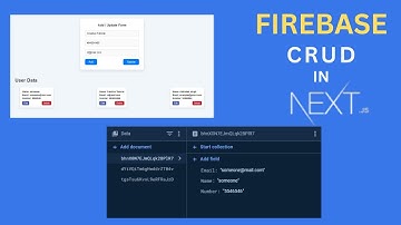 How To Create NEXT JS CRUD App Using Firebase Firestore Database | NEXT JS crud operation #nextjs