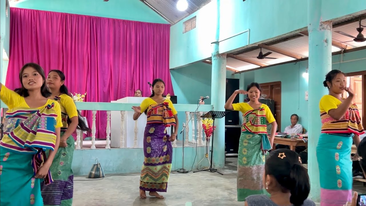 Pidan Din Sokfwiu Nangai | Amlaiguri Mondoli Girls Group Dance | Kocha Rabha Gospel Song Video