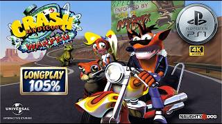 Crash Bandicoot 3: Warped (PS1) | 105% No Deaths All Boxes & Platinum Relics Longplay [4K 60FPS] screenshot 3