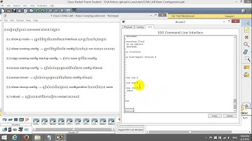 Cisco-CCNA: Router Basic Configuration speak Khmer