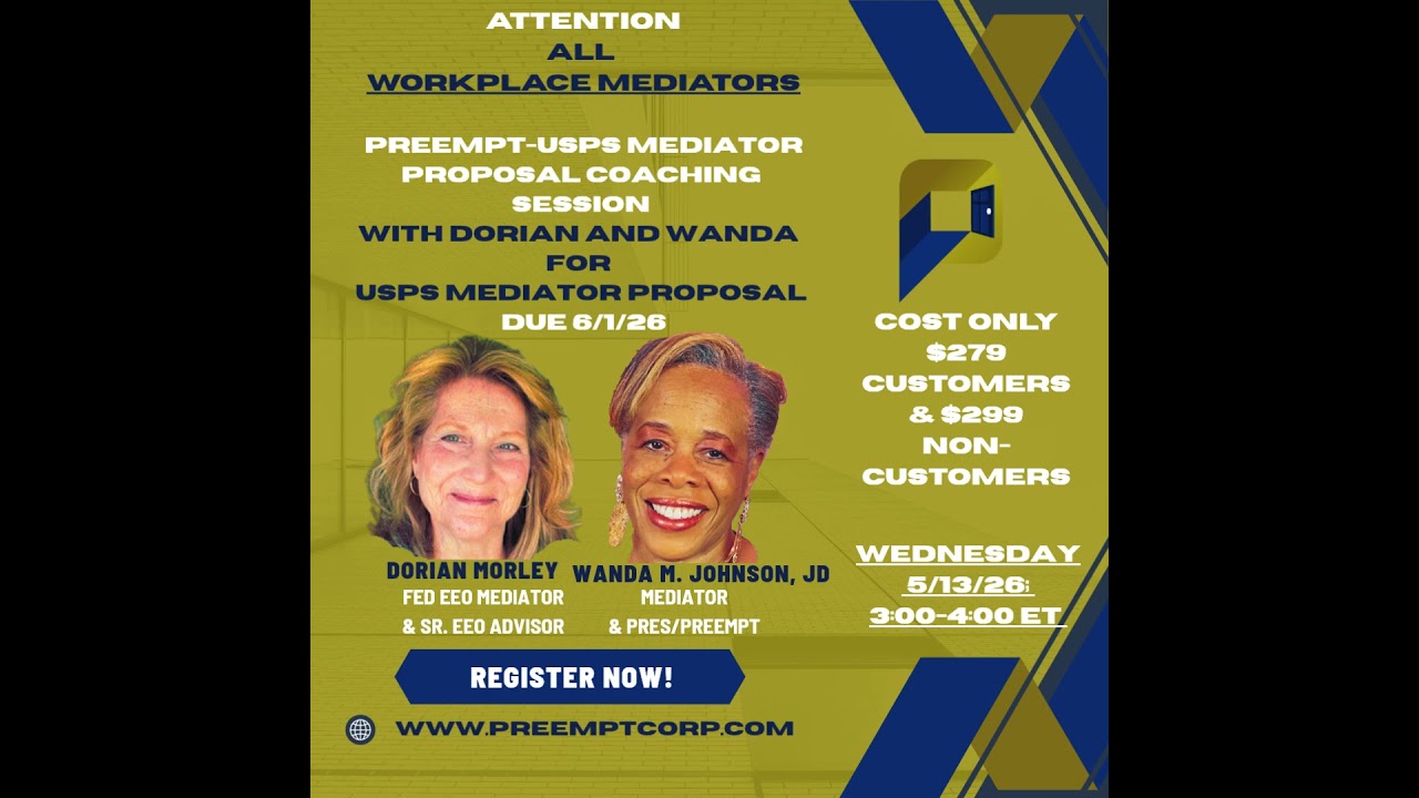 PREEMPT USPS MEDIATOR PROPOSAL COACHING