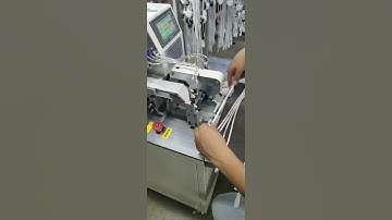 Semi automatic cable plug sticker rolling wrapping labeling machine testing video