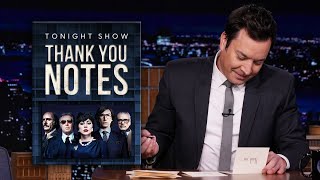 Thank You Notes: House of Gucci, Adele’s 30 | The Tonight Show Starring Jimmy Fallon