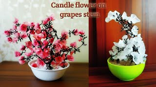 How To Make Candle Flower/Candle Craft/Candle flower/Best out of waste ideas/Candle flower making