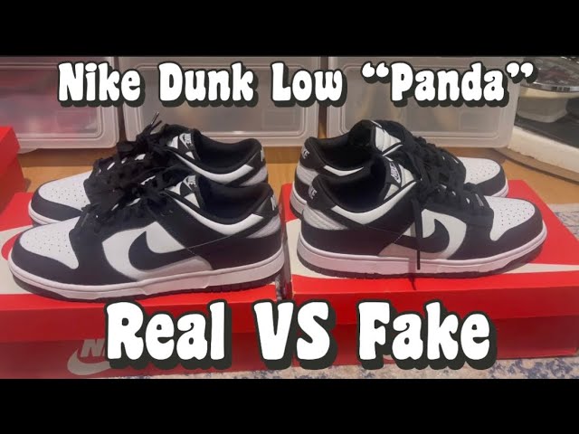 ✓REAL VS FAKE❌ The Nike Dunk Low Black White Panda is one of the