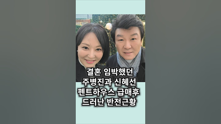결혼 임박했던 주병진과 신혜선, 펜트하우스 급매후 드러난 반전 근황