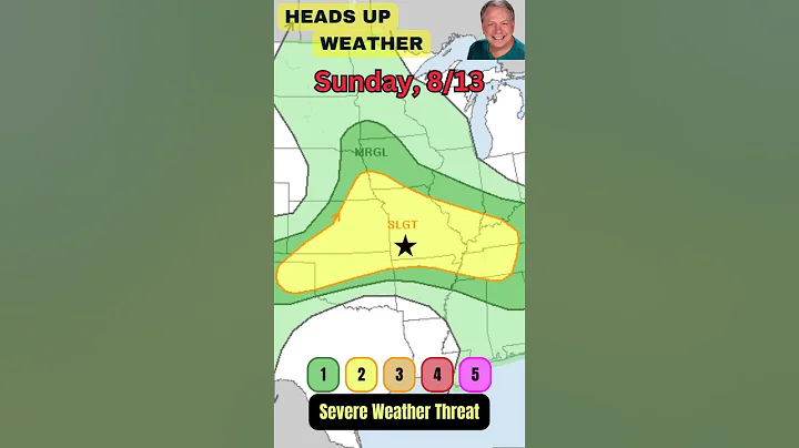 Severe Weather Forecast for Sunday 8/13/23