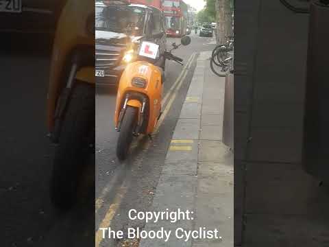 JustEat delivery rider illegally parked. @Just Eat