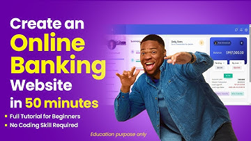 50 Minutes to Create a Modern Online Banking Website with NO Coding Needed
