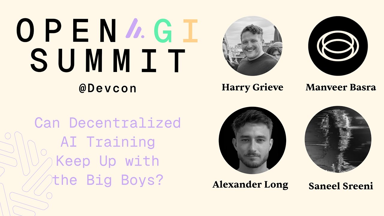 Can Decentralized AI Training Keep Up with the Big Boys? | Harry Grieve,  Manveer Basra & more.