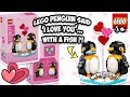 YouTube thumbnail: Why Is This LEGO Penguin SO ROMANTIC 😭🐧HE BROUGHT SNACKS 🐟💘 New 2026 Gift With Purchase
