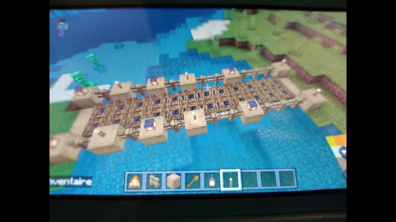 comment créer un beau pont sur minecraft !!! - YouTube