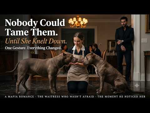 The Pitbulls Nobody Could Tame — The Waitress Made One Gesture. Done.