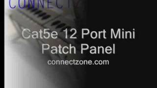 Celebrity Patch Panel 12 port Cat5e mini patch panel Profile