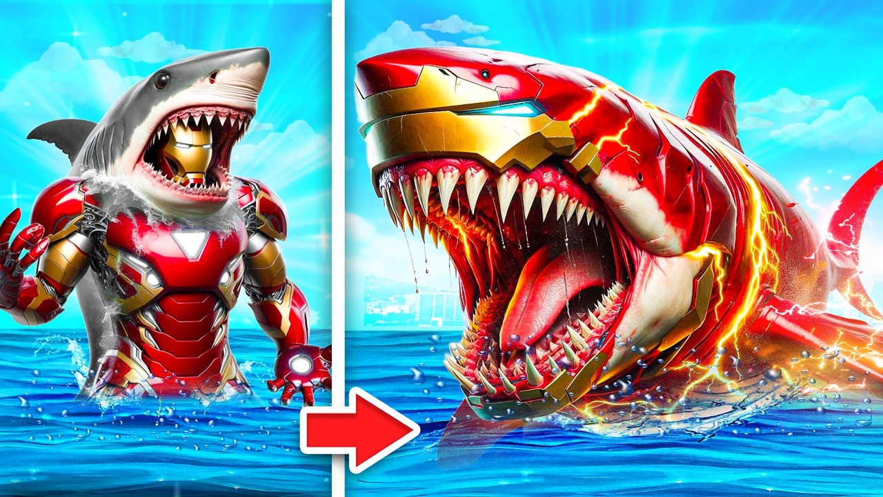 From IRON MAN To MEGALODON IRON MAN In GTA 5!