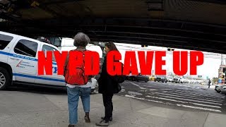 NYC Gridlock/Traffic Jam - NYPD passes through but doesn't take action (Queens Blvd & Skillman Ave)