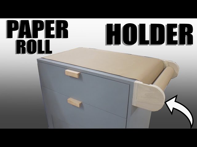 YOU can make this simple paper roll holder for the shop – Easy project, DIY  