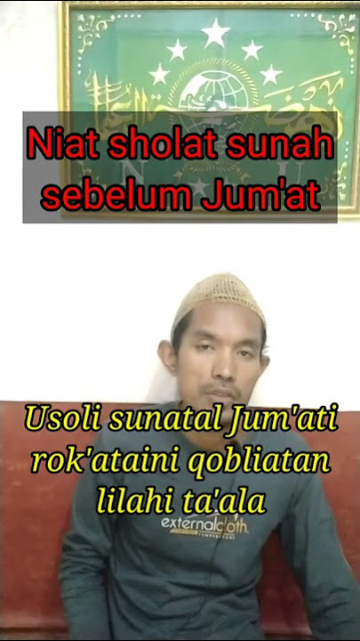 Niat sholat sunah sebelum Jum'at