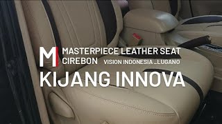 KIJANG INNOVA PASANG JOK BARU SEMI KULIT MICROFIBER LUGANO DARI VISION INDONESIA