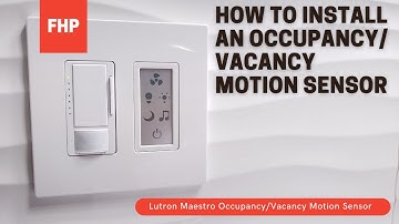 How to install Lutron occupancy sensor switch